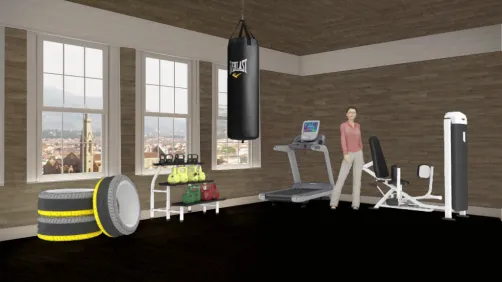 En el gym de mi casa