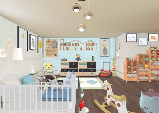 baby boy’s room 🤱🏻 Design Rendering