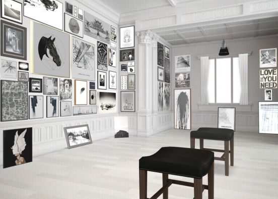 museum of black & white ⚪️⚫️ Design Rendering