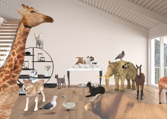 it’s a zoo in here Design Rendering