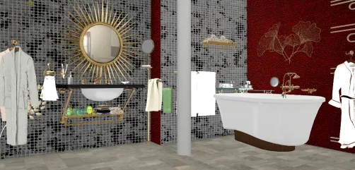 retro bathroom