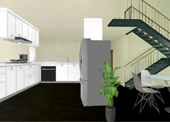 Kitchen for small homes Design Rendering