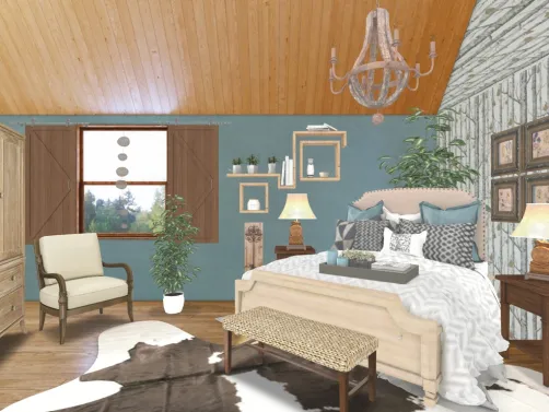 Rustic and Charming Country Bedroom 