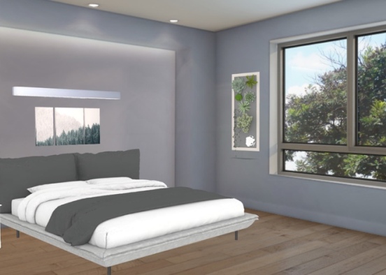 main bedroom *bed side* Design Rendering