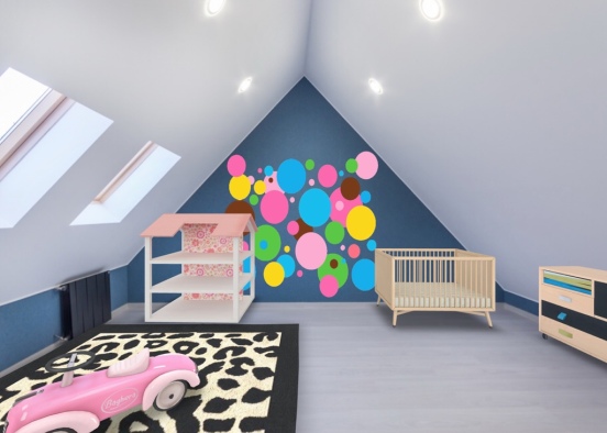 la habitación del bebé 👶🏻👶🏻👶🏻🥰 Design Rendering