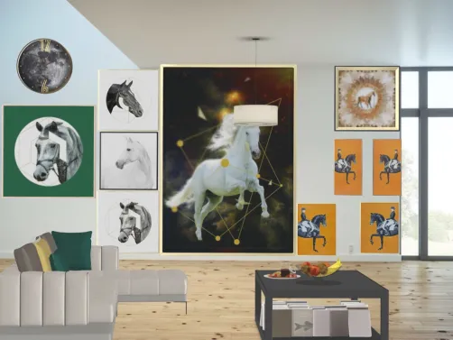 Pièce pour fan de chevaux(comme moi).Très chaleureuse.