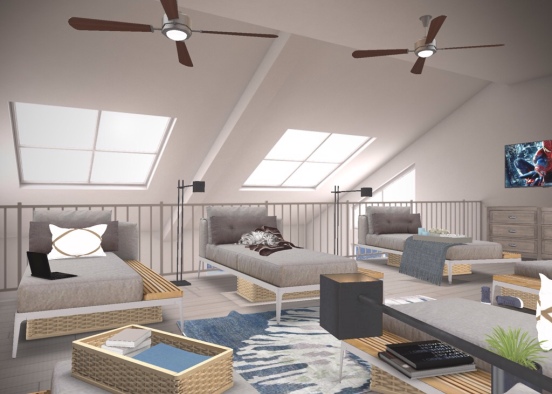 Sleeping loft Design Rendering