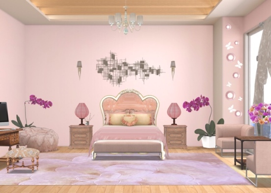 princess room Design Rendering
