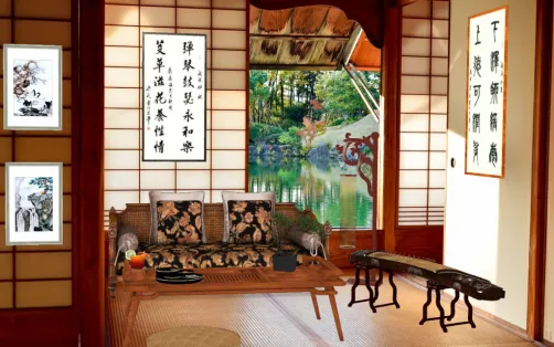 Asian living room