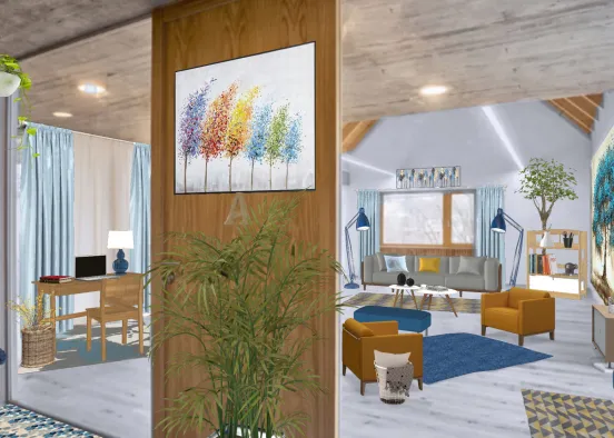 # Astrid's Attic Apartment Визуализация дизайна