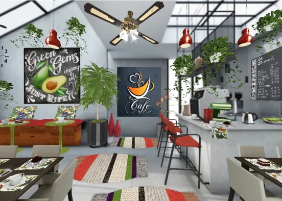 # Jo & Jack's Avocado & Beverage Cafe🤗💚🍃💚🌿 Визуализация дизайна