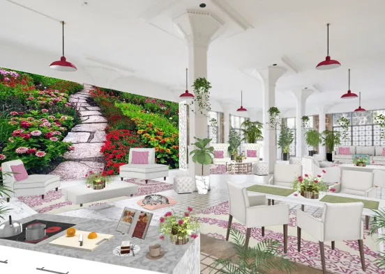 # Gina's Garden Room with Parsley Визуализация дизайна