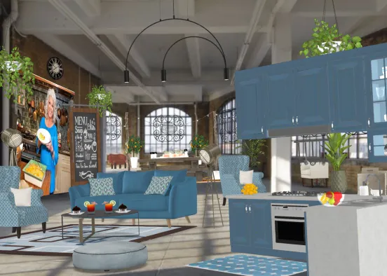 # Paula Deen's TV Cooking Loft Визуализация дизайна