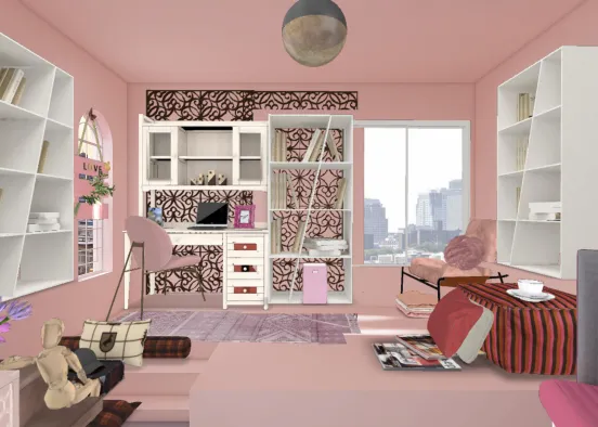 A Room to Study Design Rendering