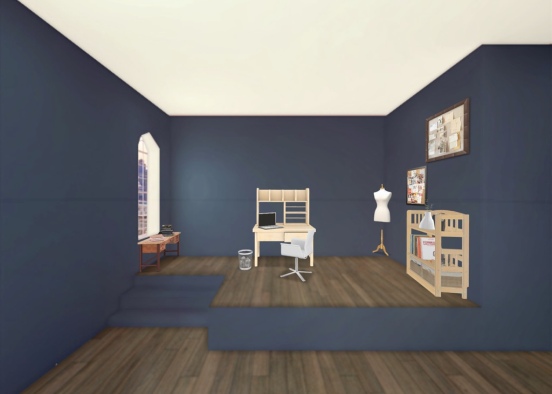 Blue room  Design Rendering