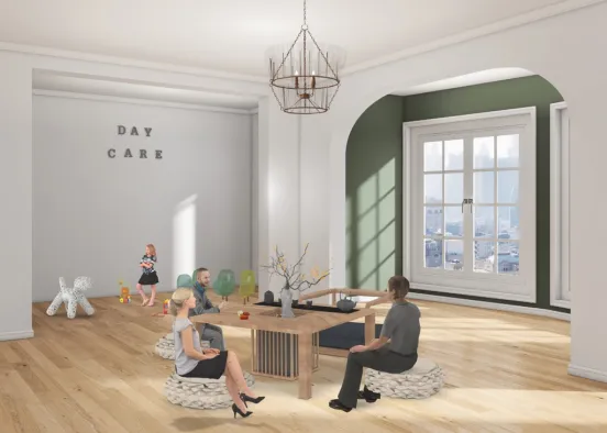 Meeting room 🍲( with daycare) Design Rendering