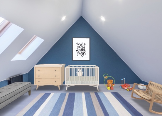 newborn's room Design Rendering