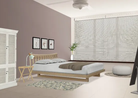 Same space, different rooms: Peaceful Bedroom Design Rendering