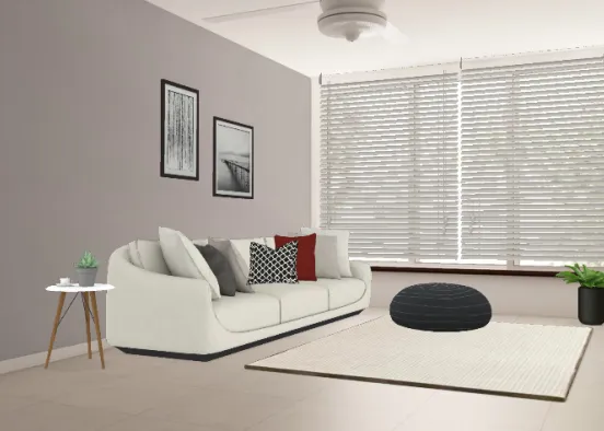 Same space, different rooms: Comfortable Living Room Design Rendering