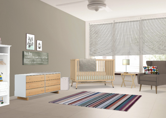 Same space, different rooms: Baby's Room Design Rendering