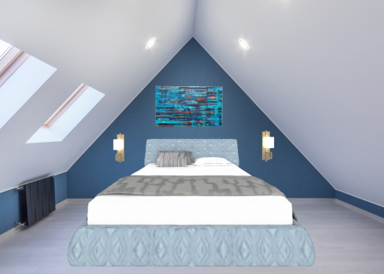 The Blue Bedroom. Design Rendering