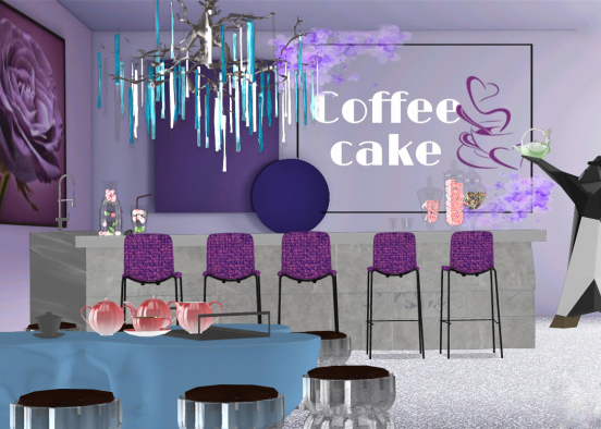 Coffee cake 💜💙 Design Rendering