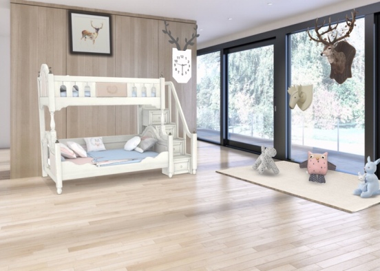toddler girl bedroom Design Rendering