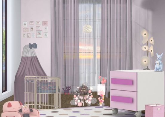 Hanna’ my future granddaughters room! Design Rendering