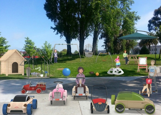 outdoor play area  Design Rendering