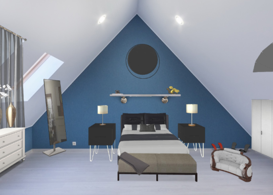 Bream bed room Design Rendering