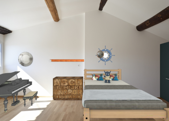 Dormitorio para niño Design Rendering