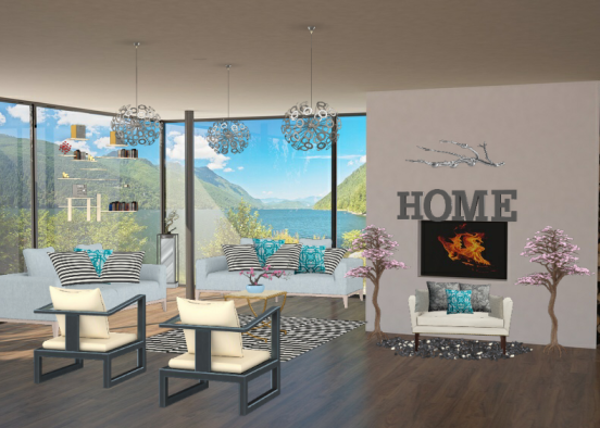 Sala de estar#casahermosa Design Rendering