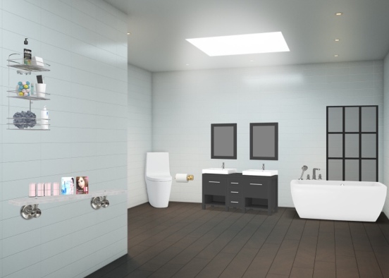 family bathroom  Design Rendering