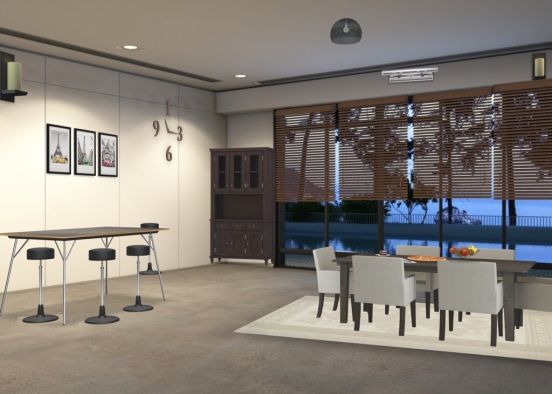 Dining place 4 family Design Rendering
