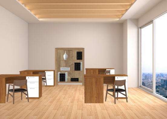 The small office  Design Rendering