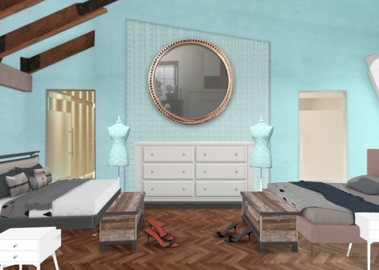 Autumn & Malia’s room Design Rendering