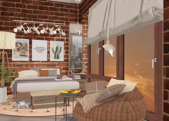Bedroom for May  Design Rendering