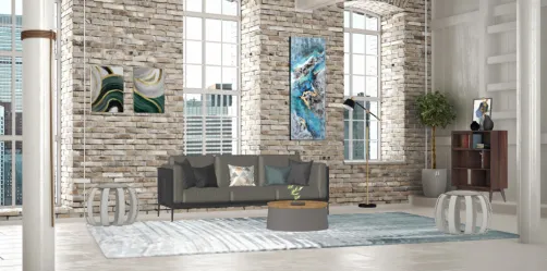 Sala clássica e moderna 
