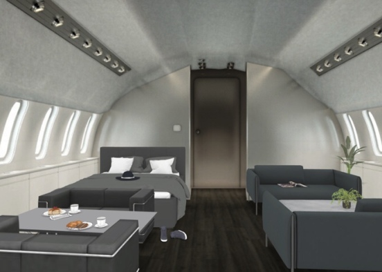 Classic Private jet with a hint of grey Design Rendering