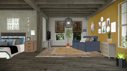 Dormitorio azul