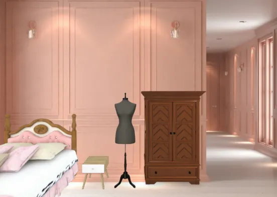 Teenagers bedroom  Design Rendering