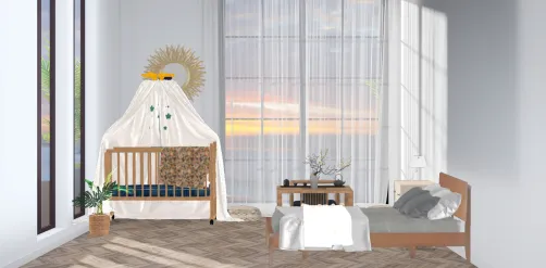 Quarto de casal e bebê 