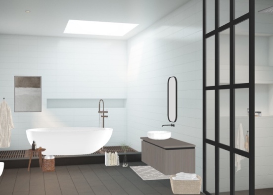 |modern-bathroom Design Rendering