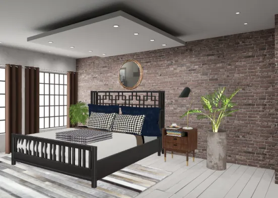 Bed room Design Rendering