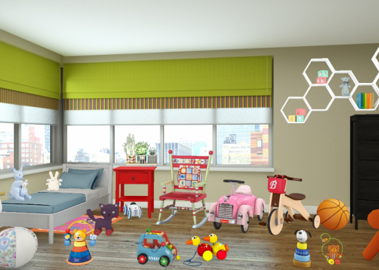 Children's room  Design Rendering