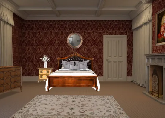 The queen's bedroom Design Rendering