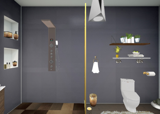 Project bath room Design Rendering