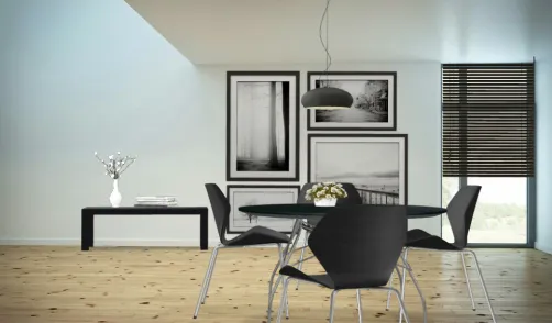Black Dining room...