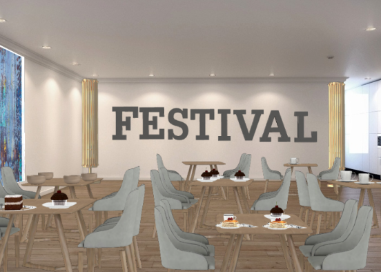 Festival restaurant Design Rendering