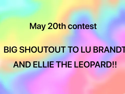 Contest reminder + Shoutout 